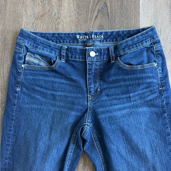 White House Black Market Cropped Jeans.  Women’s size 12. Great used condition! - Picture 2 of 10